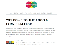 Tablet Screenshot of foodandfarmfilms.com